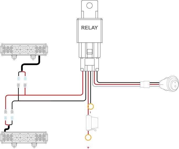 NILIGHT 4" WORK LIGHT - FLOOD/SPOT COMBO WITH WIRING HARNESS