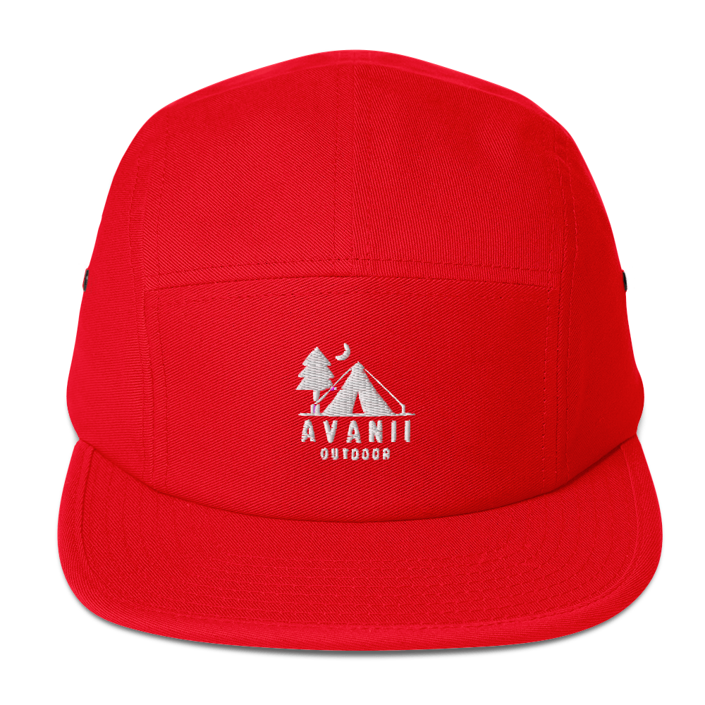 OUTDOOR LIFE 5-PANEL CAP BLOOD RED