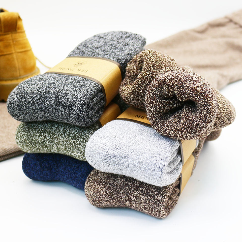 SUPER THICK MERINO WOOL SOCKS - 5 PACK