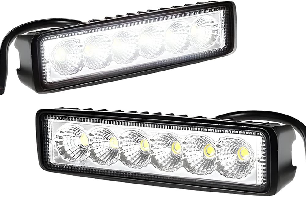 Pair of LED Work Lights 6500K