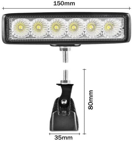 Pair of LED Work Lights 6500K