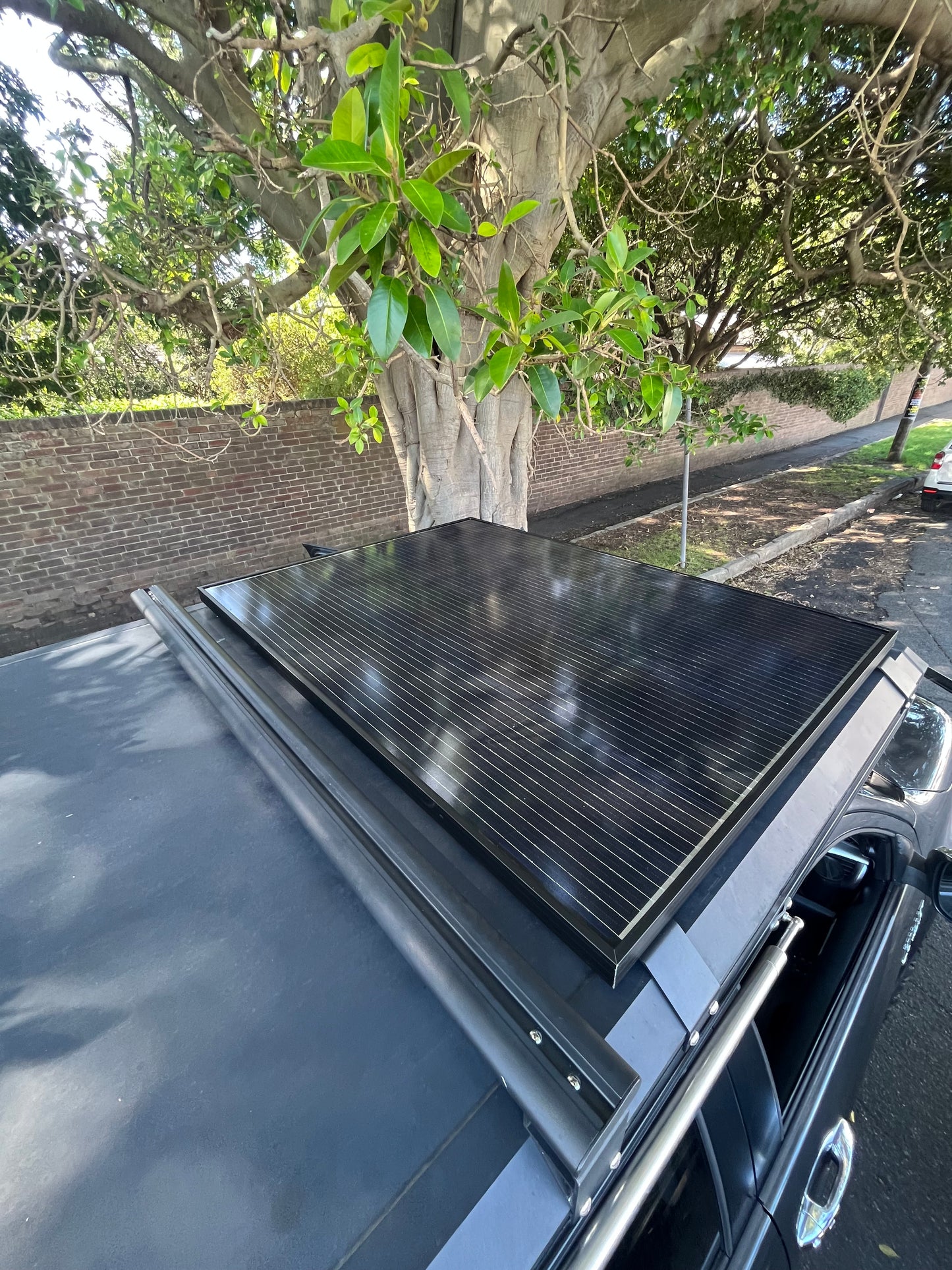 rooftop tent with solar panel Slim Mount Solar Panel for RT-1 Rooftop Tent with Brackets
