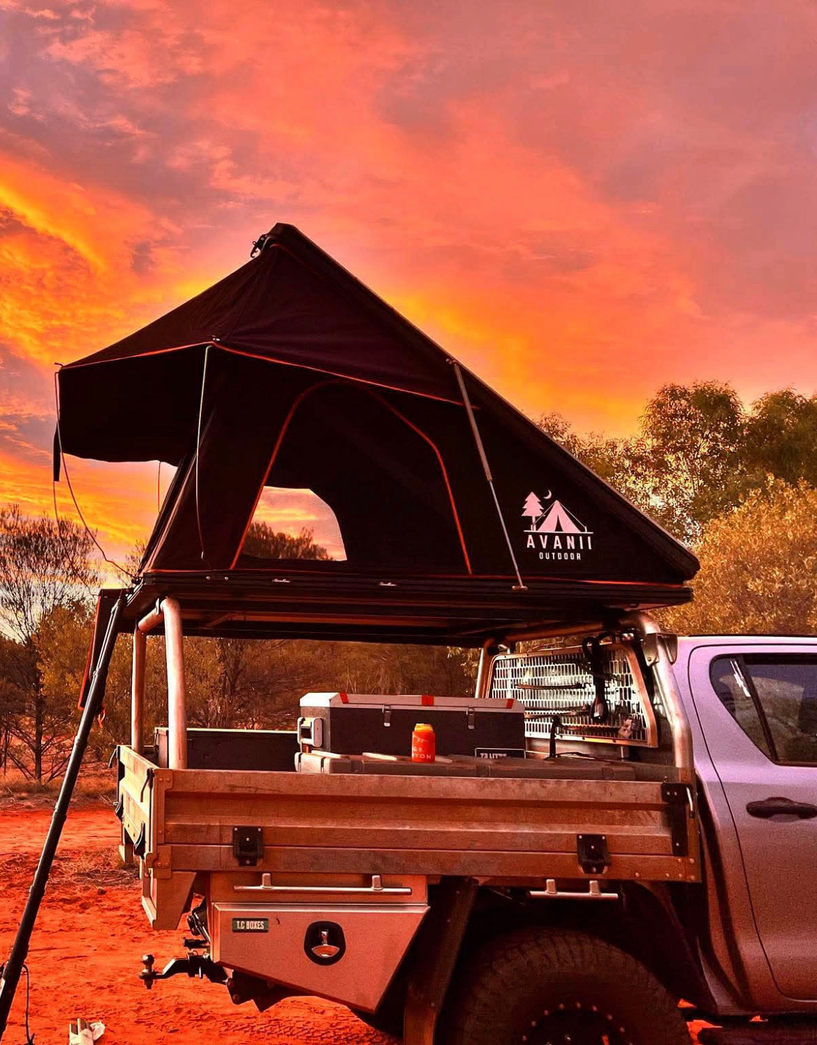 rooftop tent van 500 fresh & black 2 p RT-2 BLACK ROOFTOP TENT HARDSHELL (WIDEBODY 1450mm WIDTH) – Avanii Outdoor