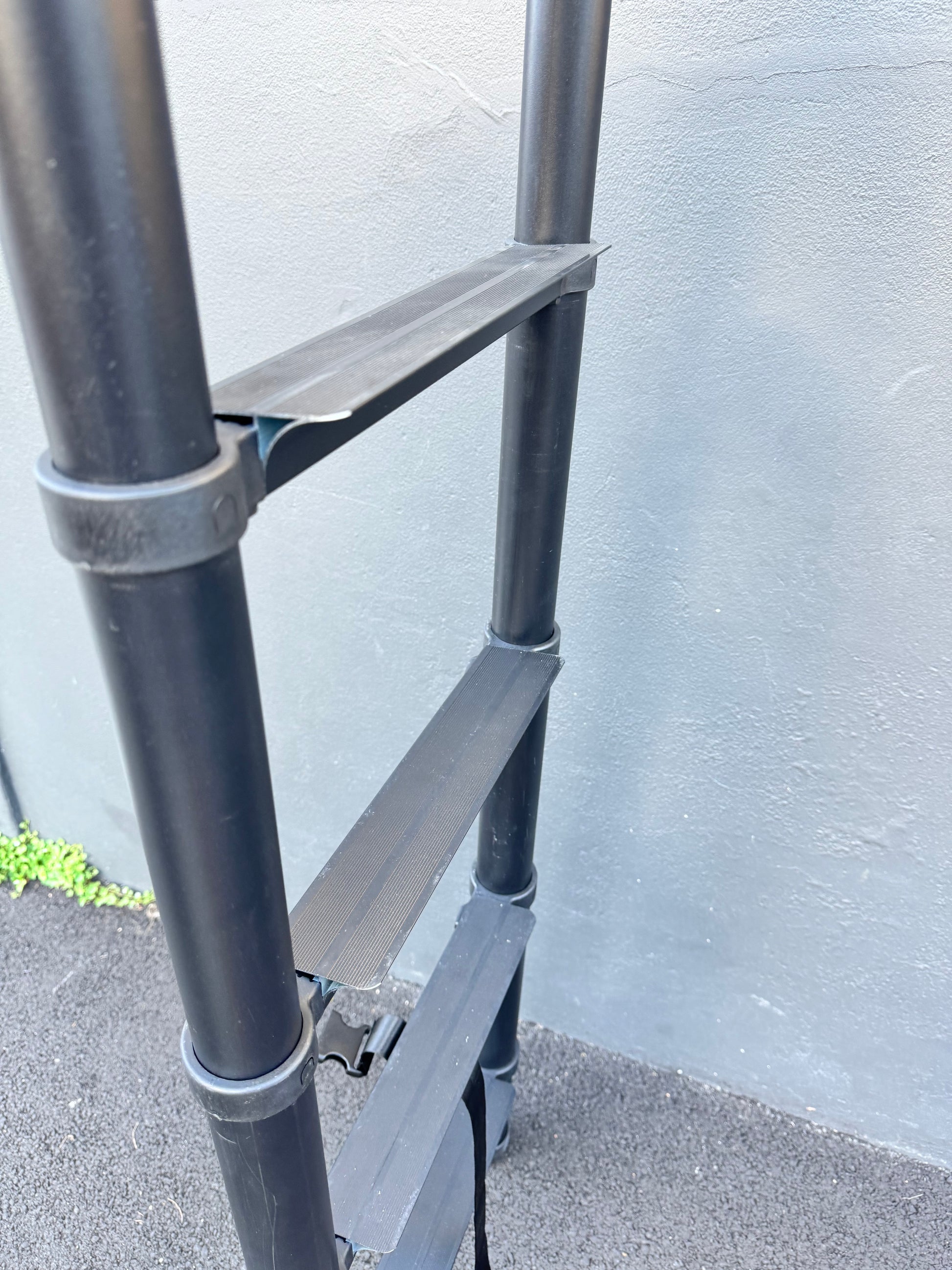 rooftop tent ladder steps WIDE STEP TELESCOPING ROOFTOP TENT LADDER 2.3M