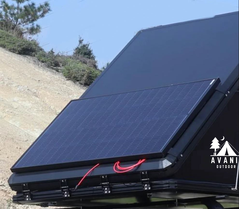 Slim Mount Solar Panel for RT-2 Rooftop Tent with Brackets