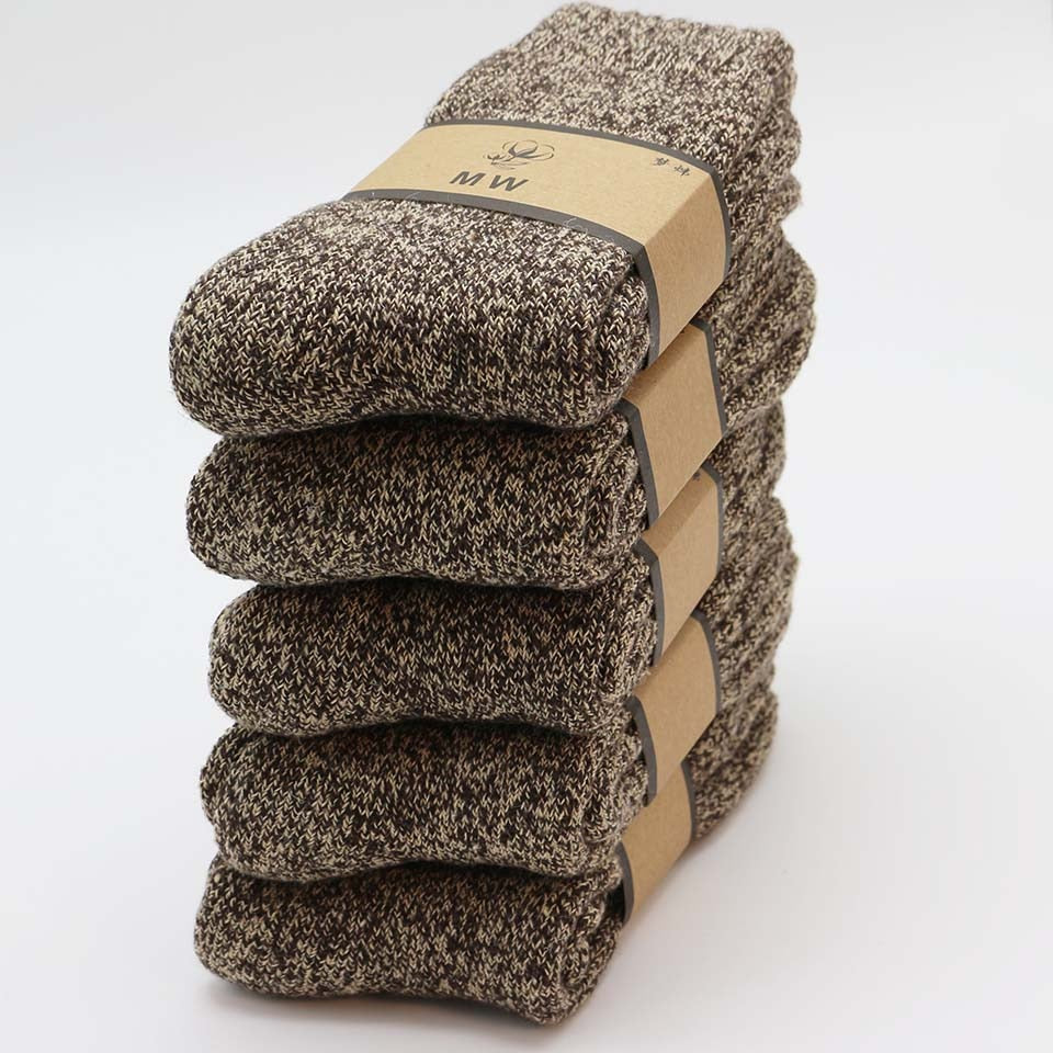 SUPER THICK MERINO WOOL SOCKS - 5 PACK