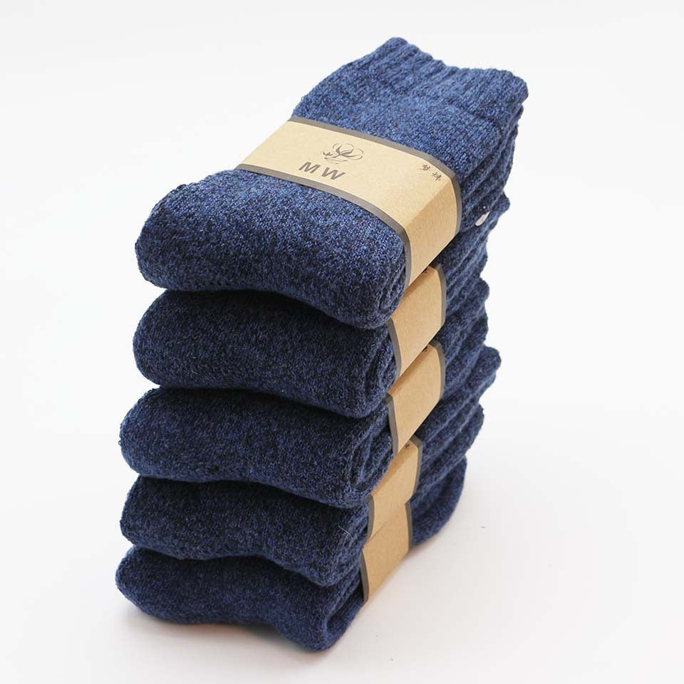 SUPER THICK MERINO WOOL SOCKS - 5 PACK