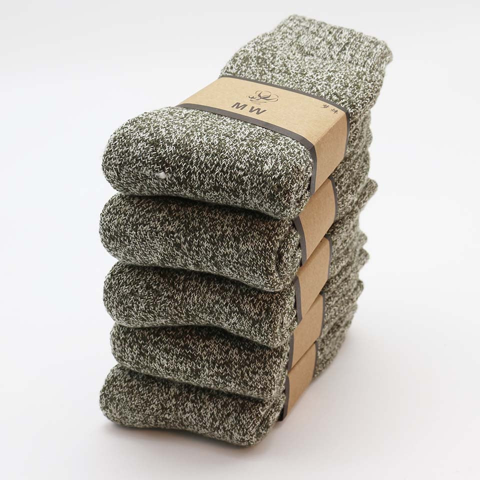 SUPER THICK MERINO WOOL SOCKS - 5 PACK