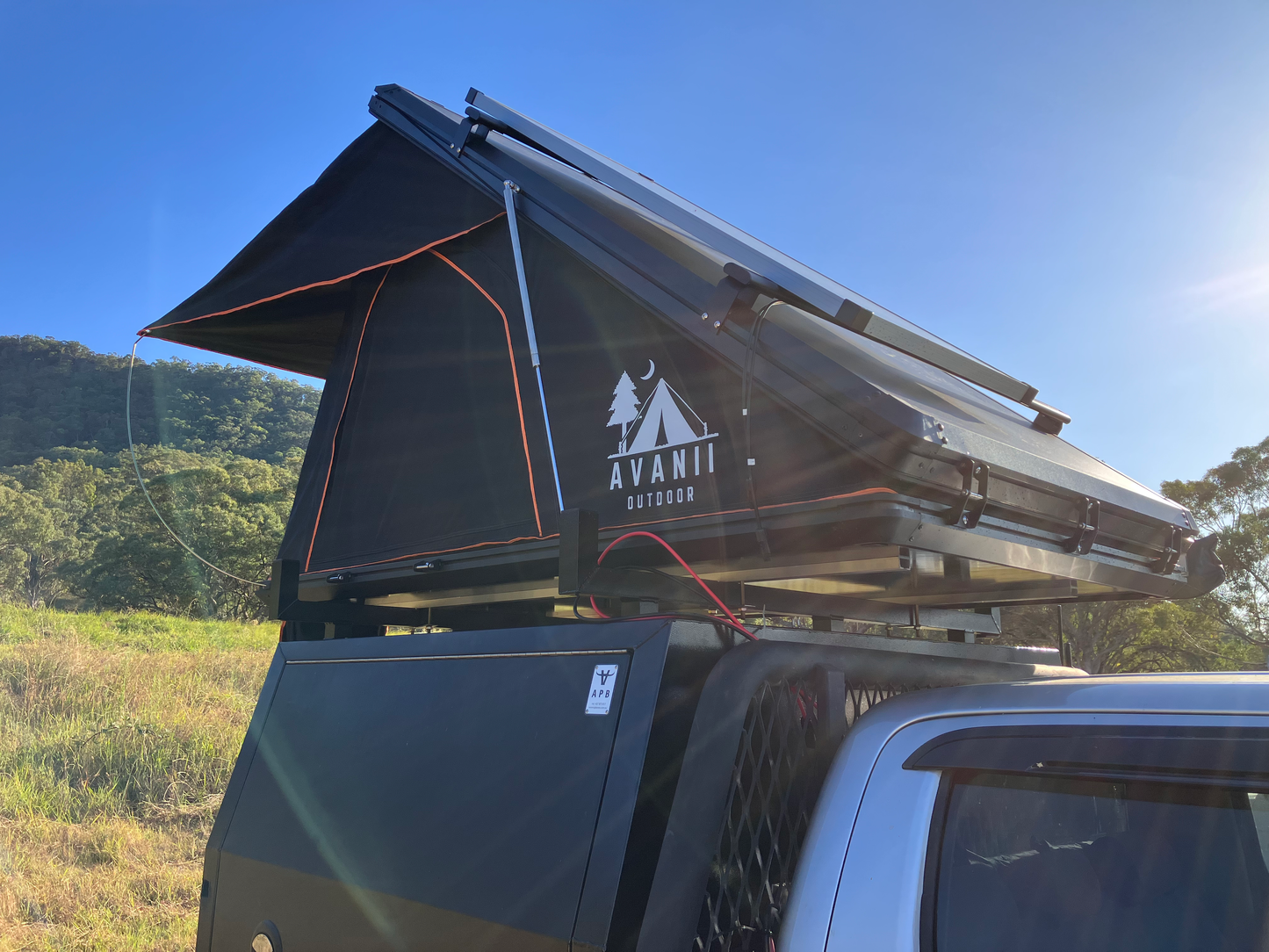 RT-2 BLACK ROOFTOP TENT HARDSHELL (WIDEBODY 1450mm WIDTH)