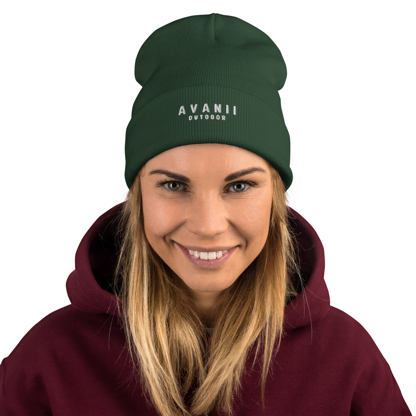 GOODLIFE BEANIE FOREST GREEN