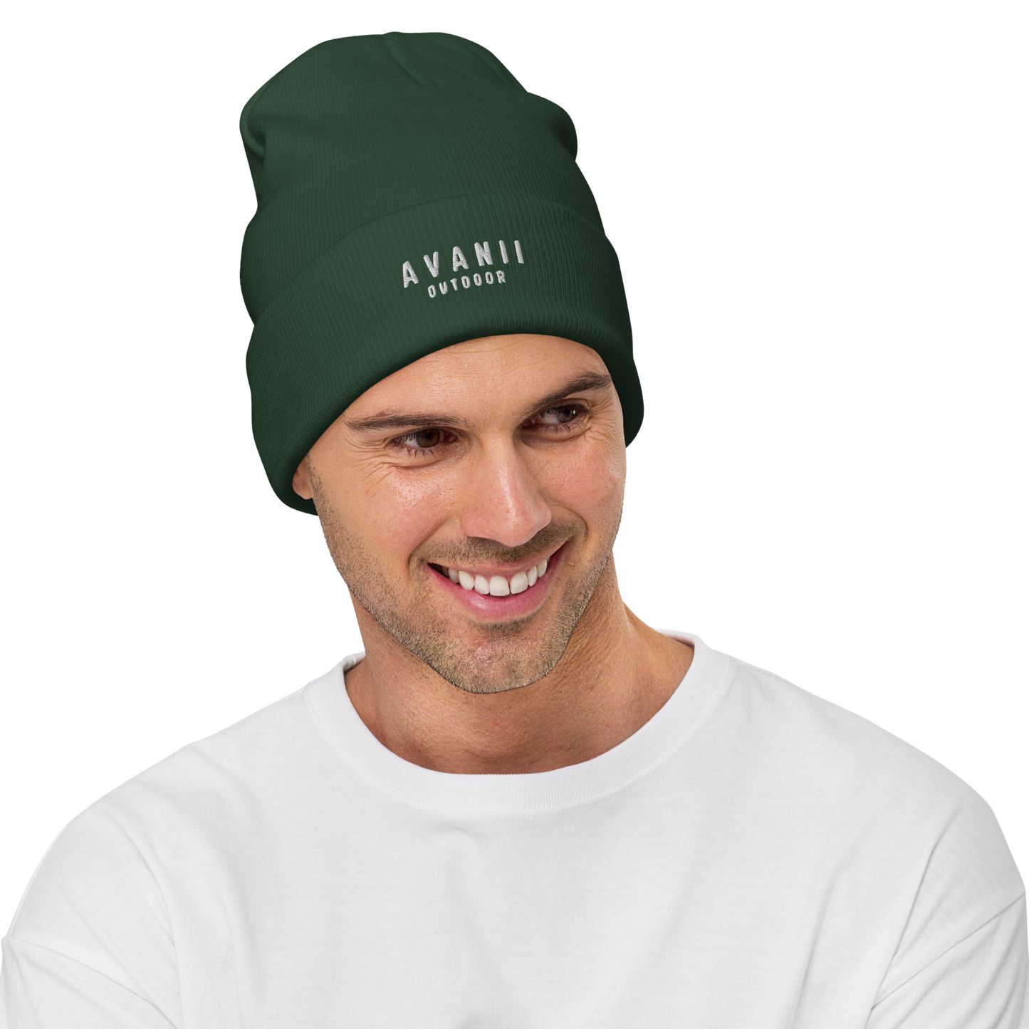 GOODLIFE BEANIE FOREST GREEN